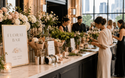 Floral Bars and Interactive Flower Stations for NYC Events